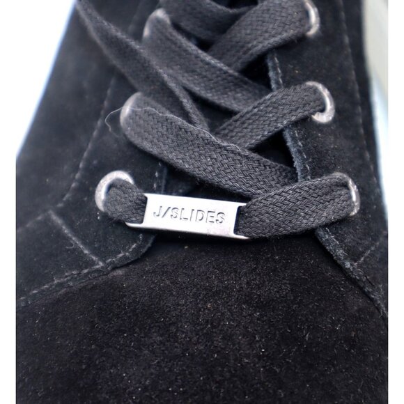 J/Slides Black Suede High Top Sneakers Streetwear Grunge Casual Lifestyle Sz10 - Picture 7 of 7